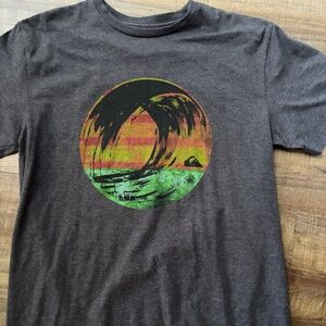 MENS O'NEIL SHORT SLEEVE GRAPHIC T-SHIRT GRAY LARGE SLIM